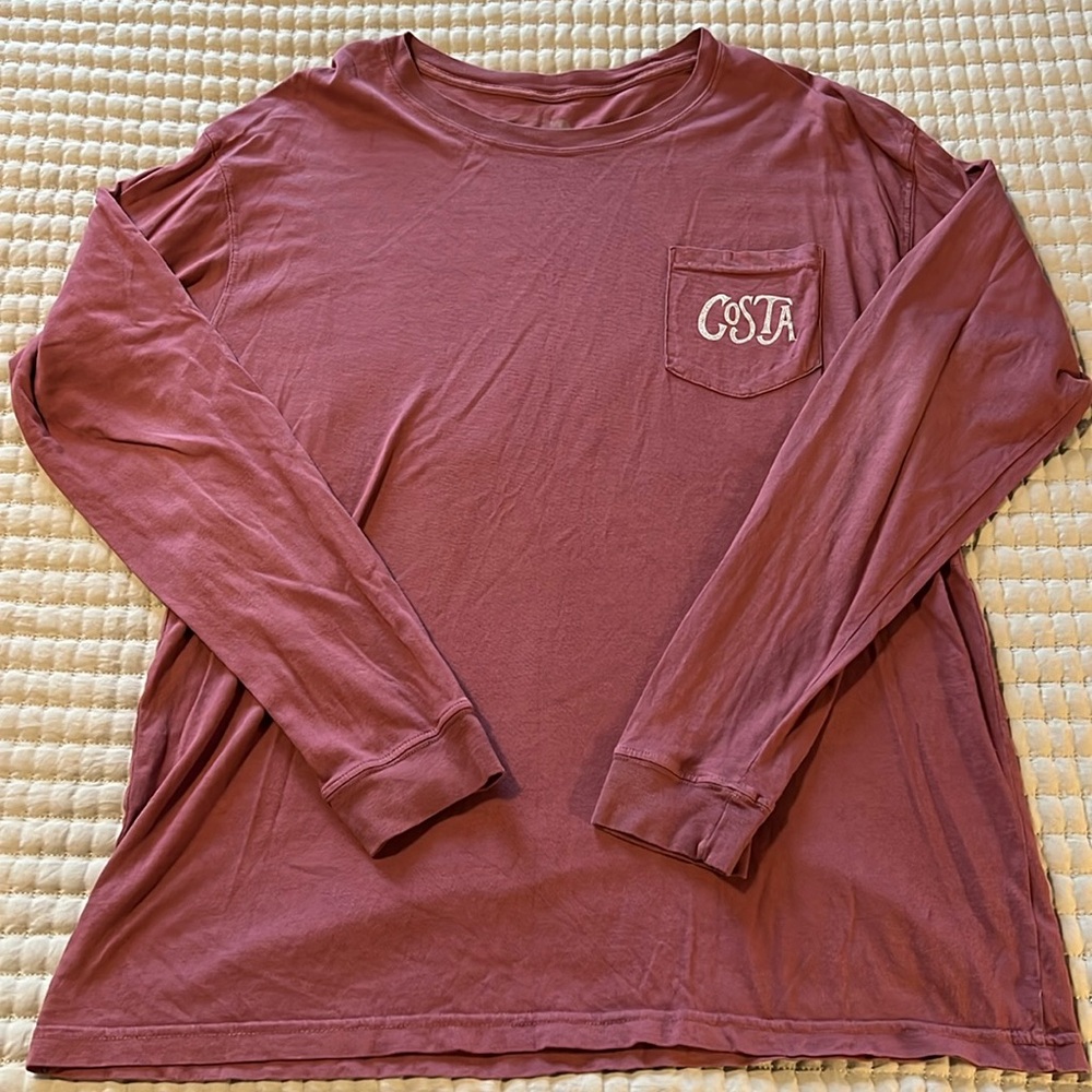 Costa Long Sleeve pocket tshirt
